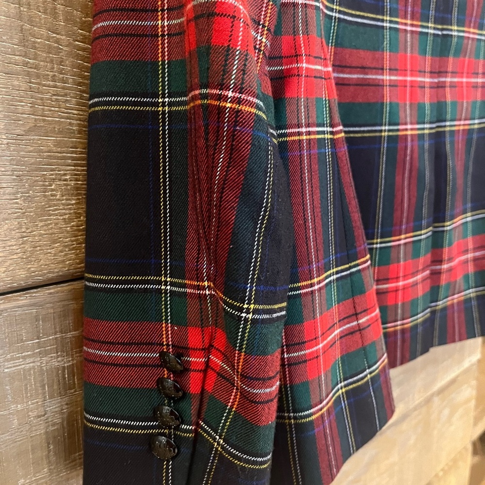 Ralph Lauren Red and Black Plaid Blazer - Picture 4 of 7